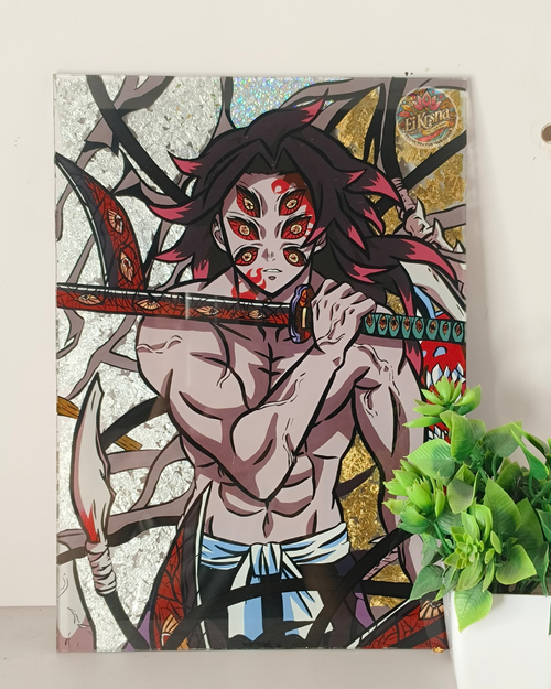 Kokushibo Glass Painting 