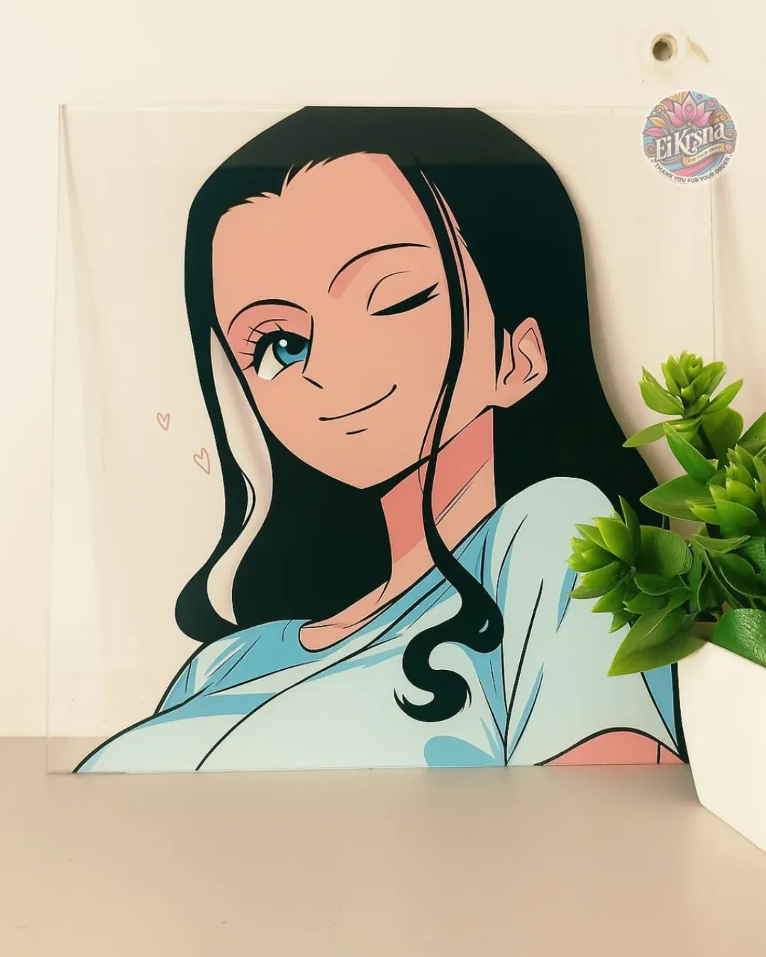 Nico Robin glass art